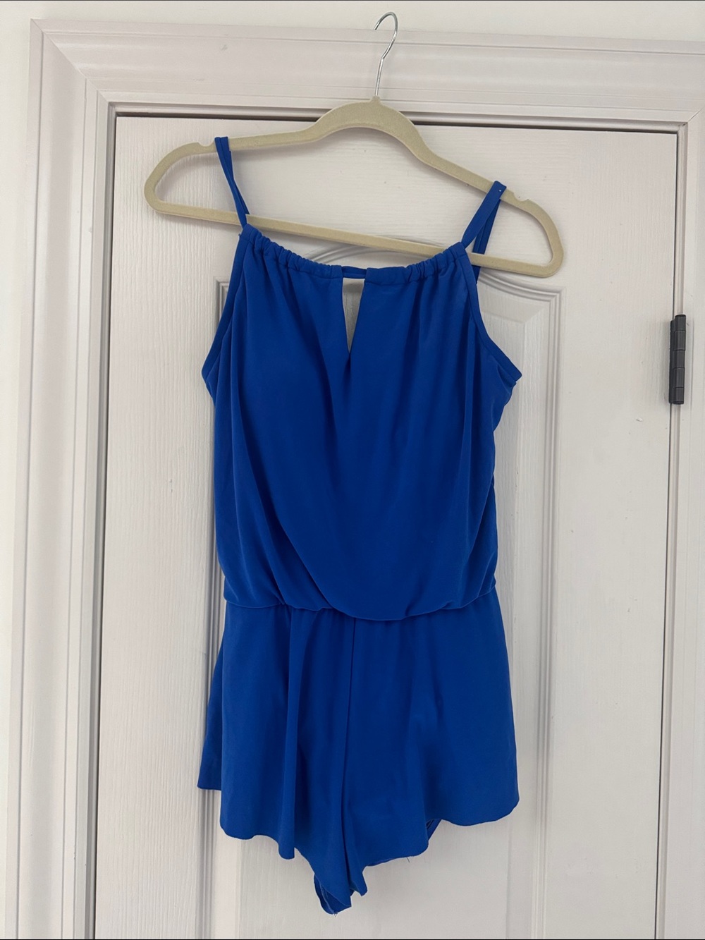 Aqua Green brand Royal Blue Sleeveless swim Romper